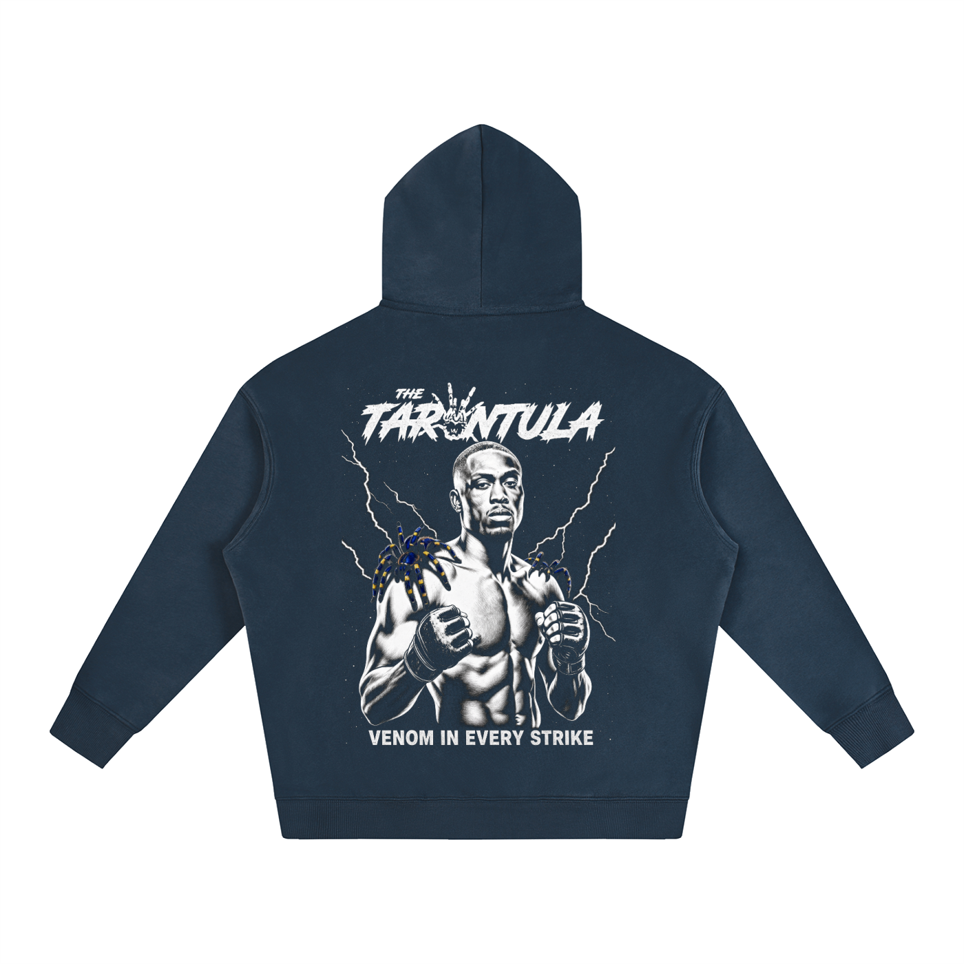 Calm.Is.Deadly Portrait Oversize Fleeced Hoodie