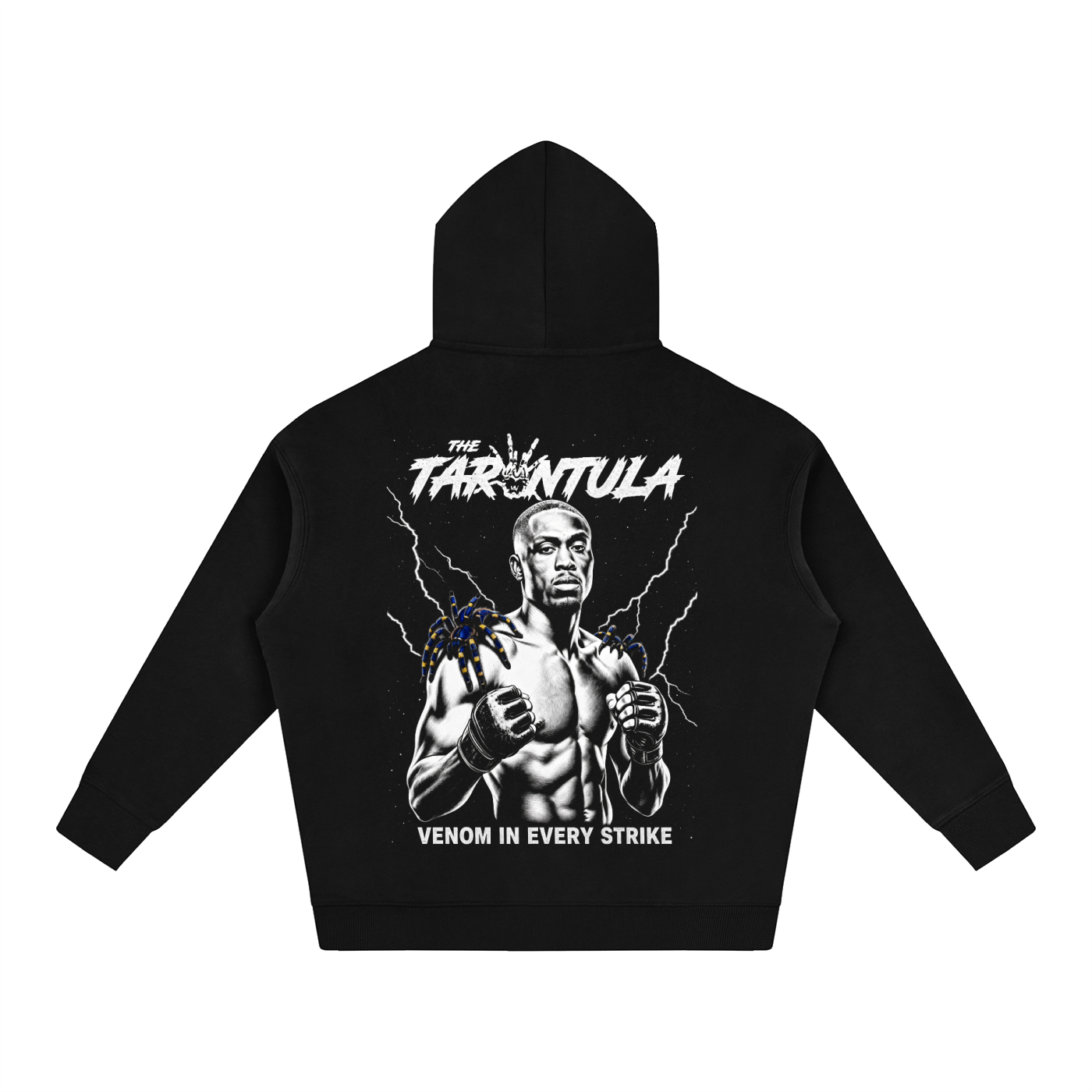 Calm.Is.Deadly Portrait Oversize Fleeced Hoodie